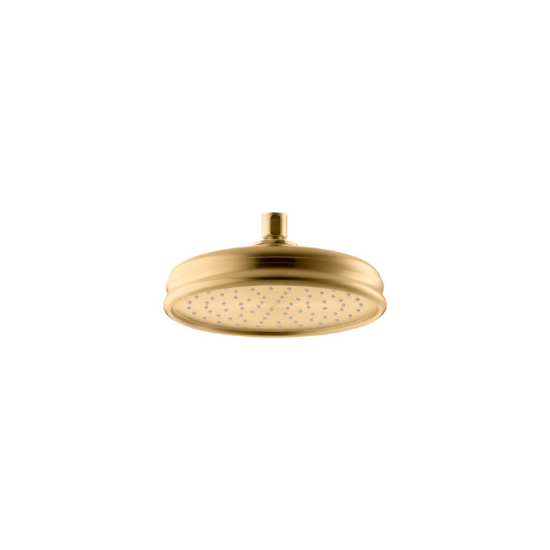 KOHLER K-13692-G-2MB 8" 1.75 Gpm Rainhead With Katalyst Air-Induction Technology In Vibrant Brushed Moderne Brass