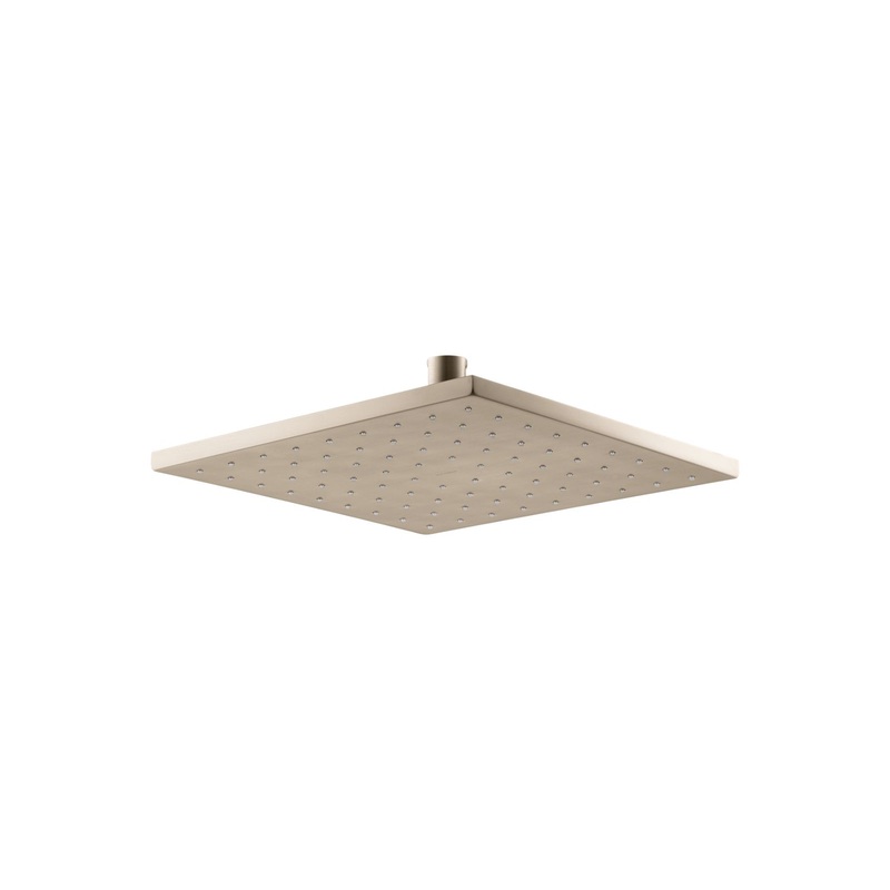 KOHLER K-13696-G-BV Contemporary 10" Square Single-Function Rainhead, 1.75 Gpm In Vibrant Brushed Bronze