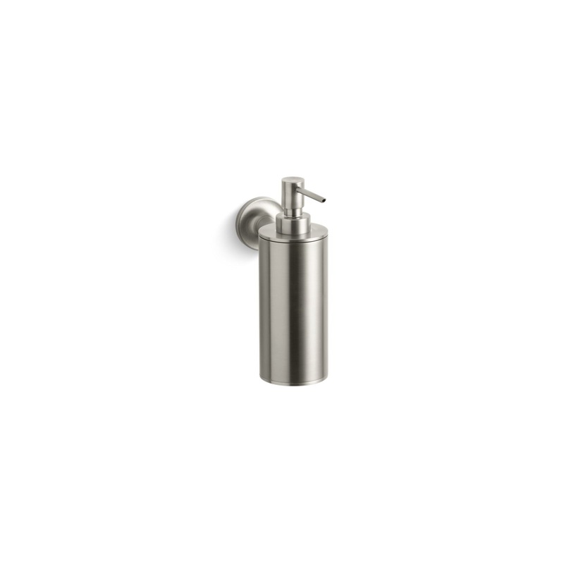 KOHLER K-14380-BN Purist Wall-Mount Soap/Lotion Dispenser In Vibrant Brushed Nickel