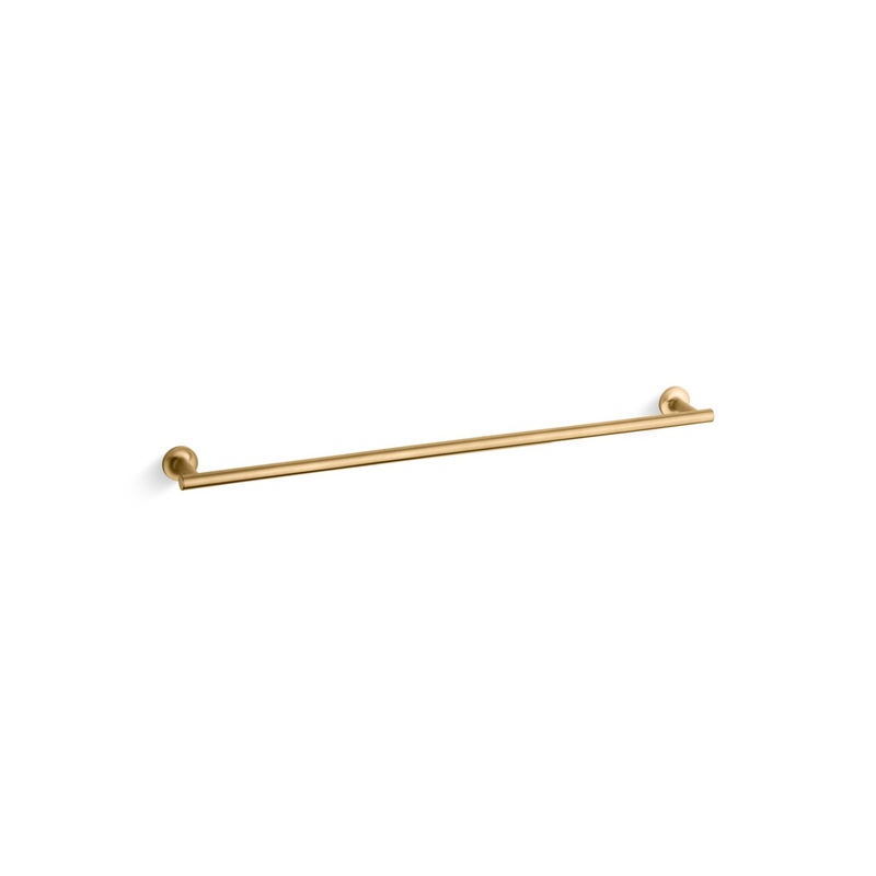 KOHLER K-14437-2MB Purist 30" Towel Bar In Vibrant Brushed Moderne Brass
