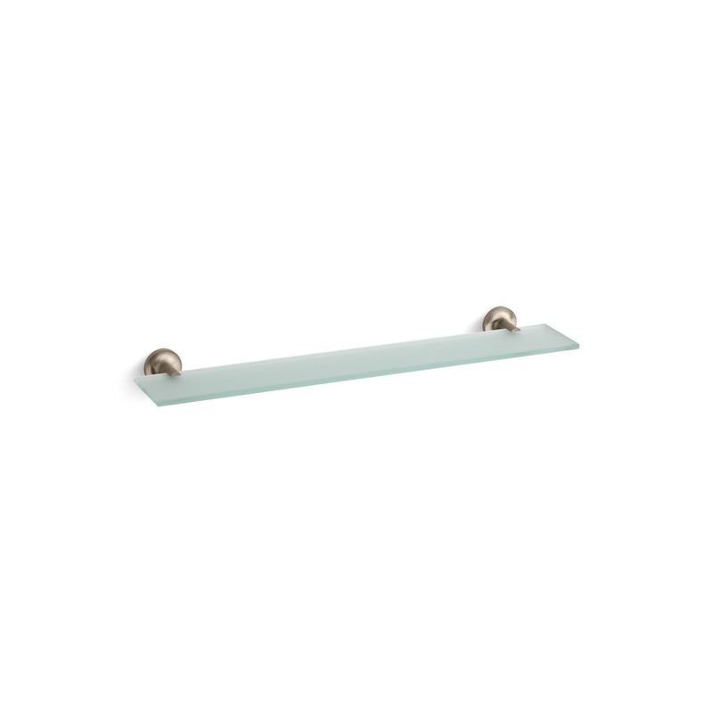 KOHLER K-14440-BV Purist Glass Shelf In Vibrant Brushed Bronze