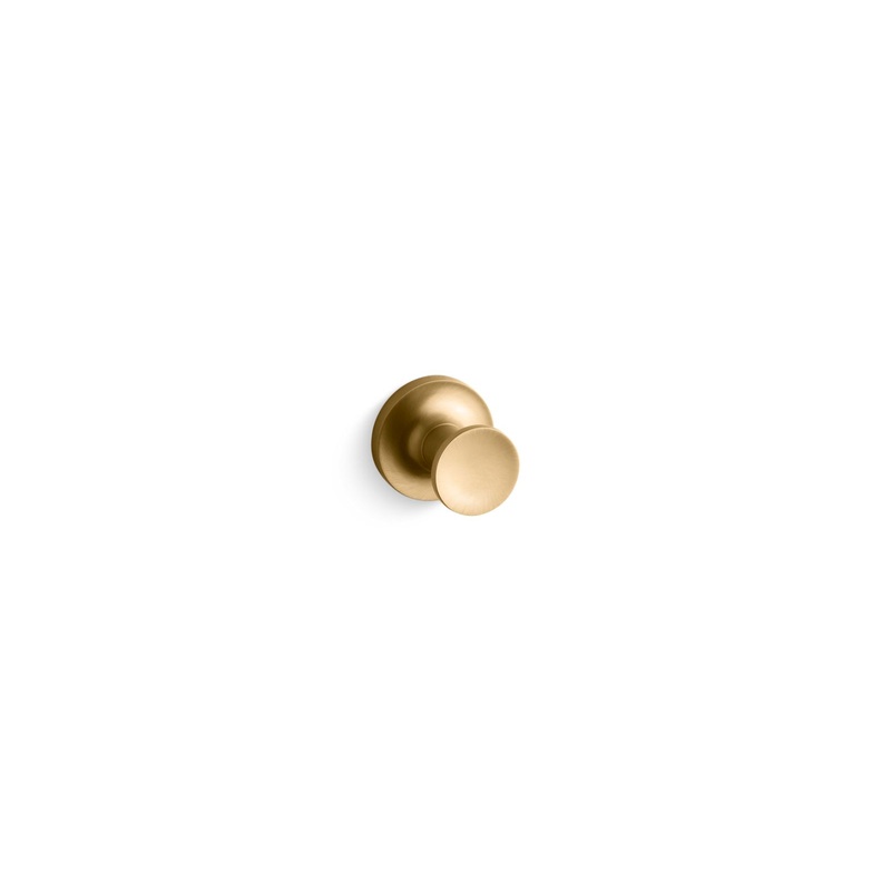 KOHLER K-14443-2MB Purist Robe Hook In Vibrant Brushed Moderne Brass