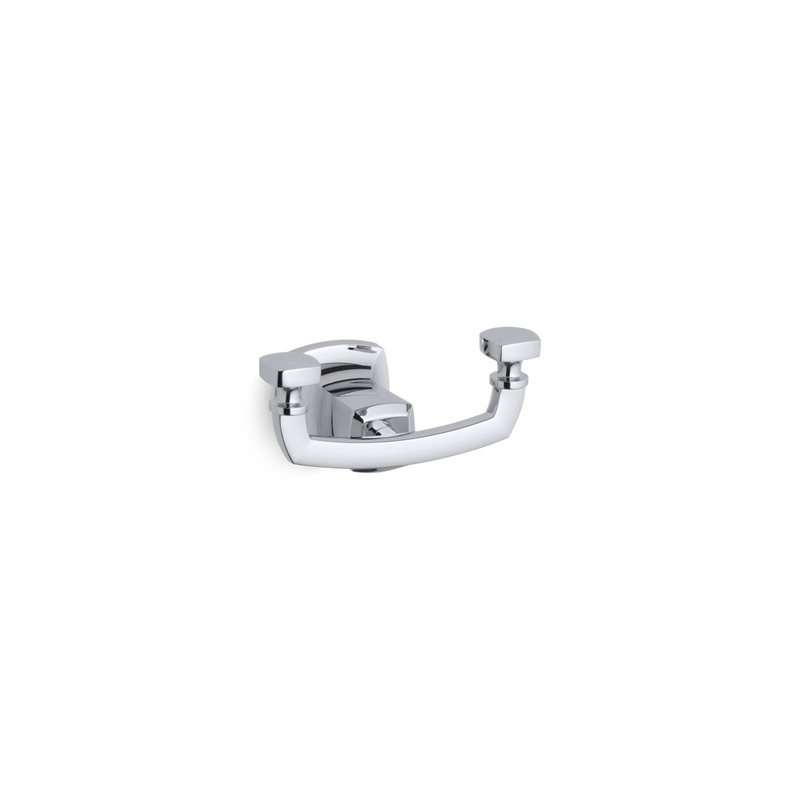 KOHLER K-16256-CP Margaux Double Robe Hook In Polished Chrome