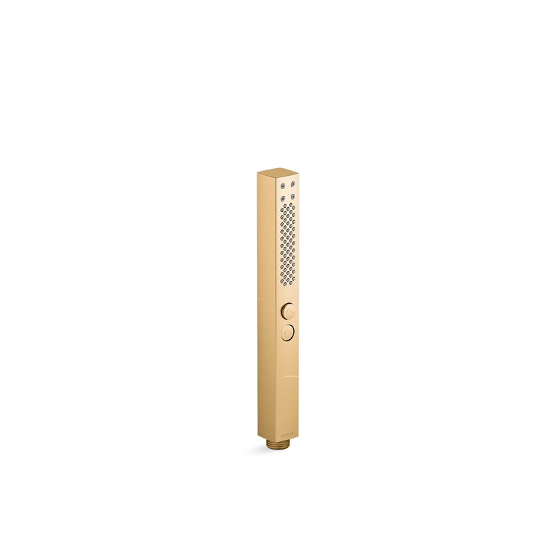 KOHLER K-21336-G-2MB Shift+ Square Square Two-Function Handshower, 1.75 Gpm In Vibrant Brushed Moderne Brass