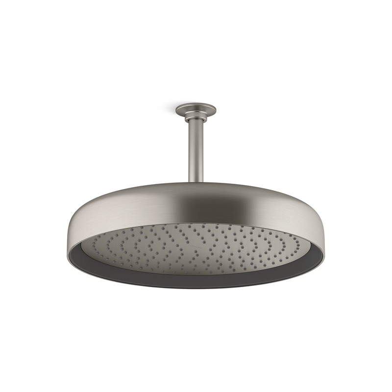 KOHLER K-26292-BN Statement Round 14" Single-Function Rainhead, 2.5 Gpm In Vibrant Brushed Nickel