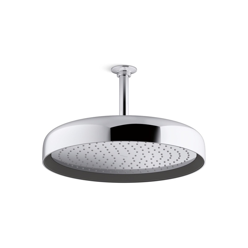 KOHLER K-26292-CP Statement Round 14" Single-Function Rainhead, 2.5 Gpm In Polished Chrome