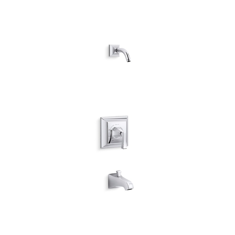 KOHLER K-TLS461-4V-CP Memoirs Stately Rite-Temp Bath And Shower Trim Kit, Without Showerhead In Polished Chrome