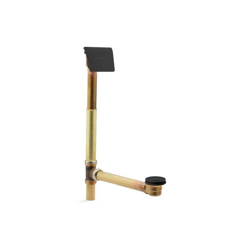 KOHLER K-7147-AF-2BZ Tea-For-Two 1-1/2" Contoured Pop-Up Drain And Overflow For Above- Or Through-The-Floor Installation In Oil-Rubbed Bronze