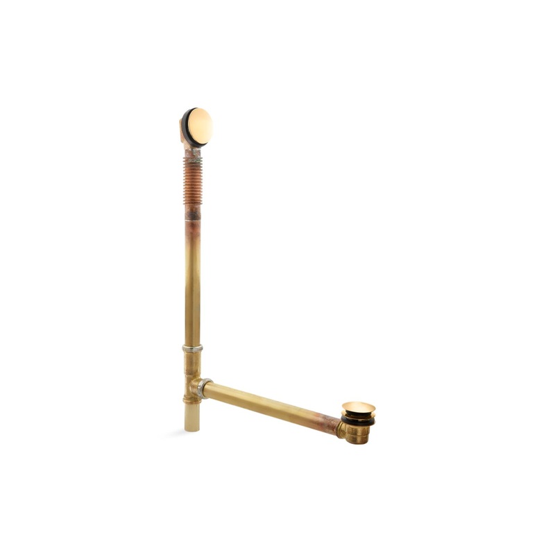 KOHLER K-7265-2MB Clearflo Brass Toe Tap Bath Drain In Vibrant Brushed Moderne Brass