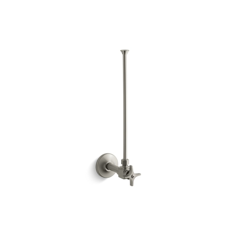 KOHLER K-7637-BN 3/8" Npt Angle Supply With Stop And Annealed Vertical Tube In Vibrant Brushed Nickel