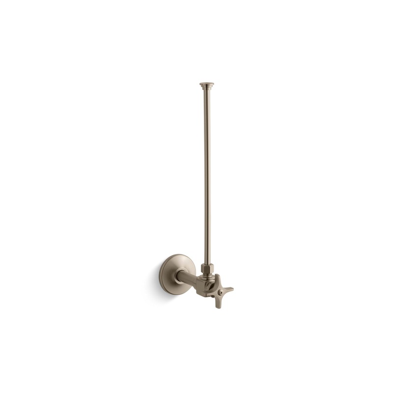 KOHLER K-7637-BV 3/8" Npt Angle Supply With Stop And Annealed Vertical Tube In Vibrant Brushed Bronze