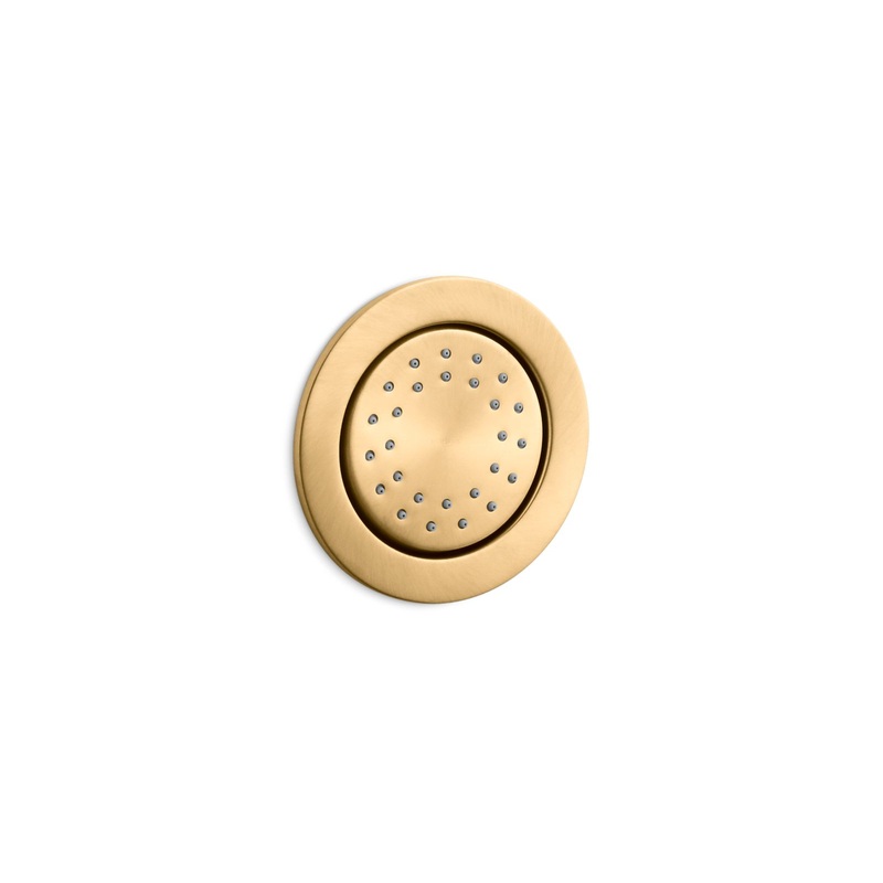 KOHLER K-77119-2MB Watertile Round 27-Nozzle Single-Function Body Spray, 1.0 Gpm In Vibrant Brushed Moderne Brass