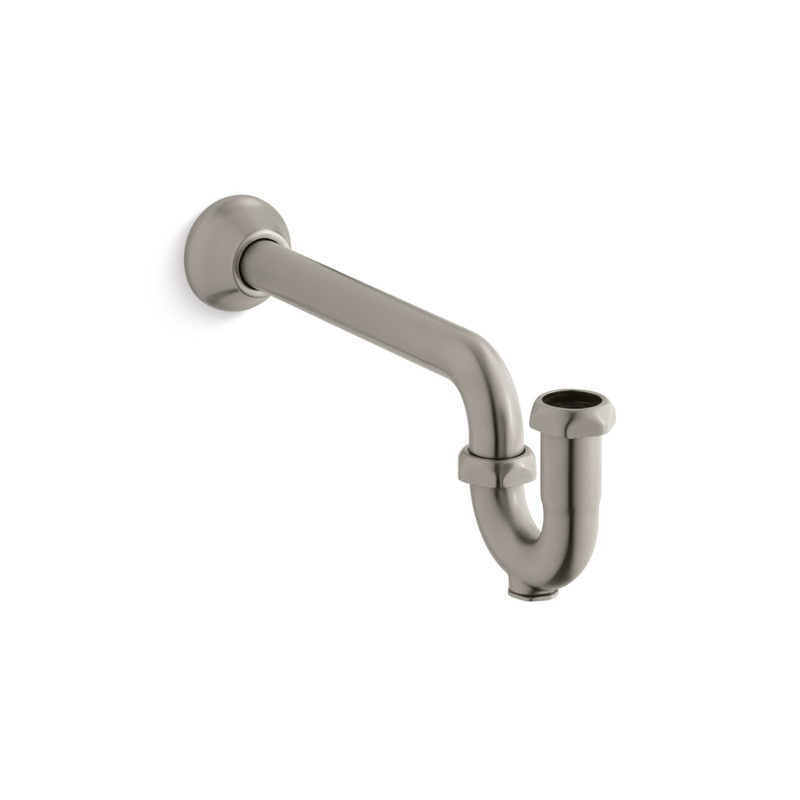 KOHLER K-9018-BN Adjustable P-Trap With Long Tubing Outlet, 1-1/4" X 1-1/4" In Vibrant Brushed Nickel