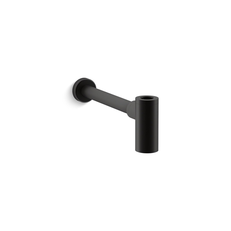 KOHLER K-9033-BL Bottle Trap, 1-1/4" X 1-1/4" In Matte Black