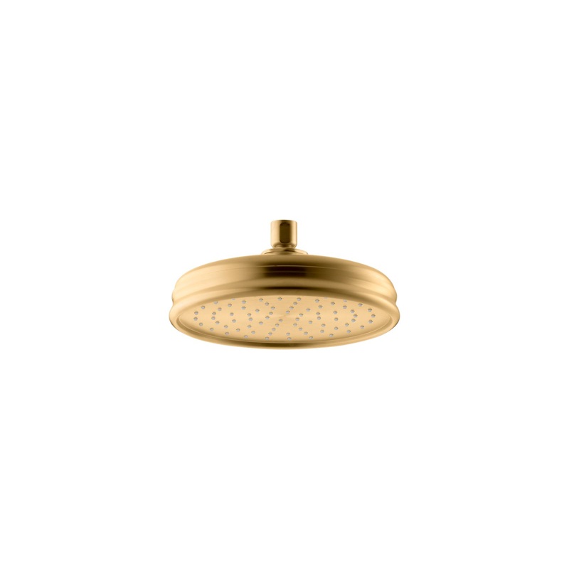 KOHLER K-13692-2MB 8" Single-Function Rainhead, 2.5 Gpm In Vibrant Brushed Moderne Brass
