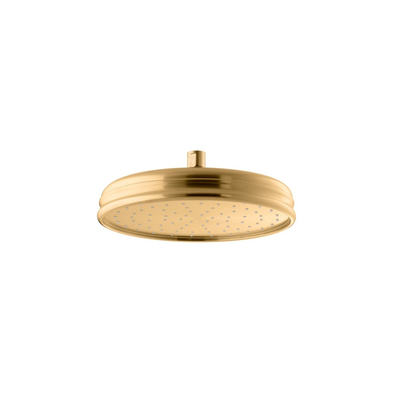 KOHLER K-13693-2MB Traditional 10" Single-Function Rainhead, 2.5 Gpm In Vibrant Brushed Moderne Brass