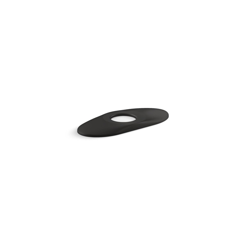KOHLER K-14531-BL Escutcheon Plate, 6" In Matte Black