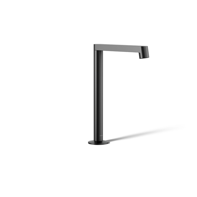 KOHLER K-23887-BL Components Bathroom Sink Faucet Spout With Row Design, 1.2 Gpm In Matte Black