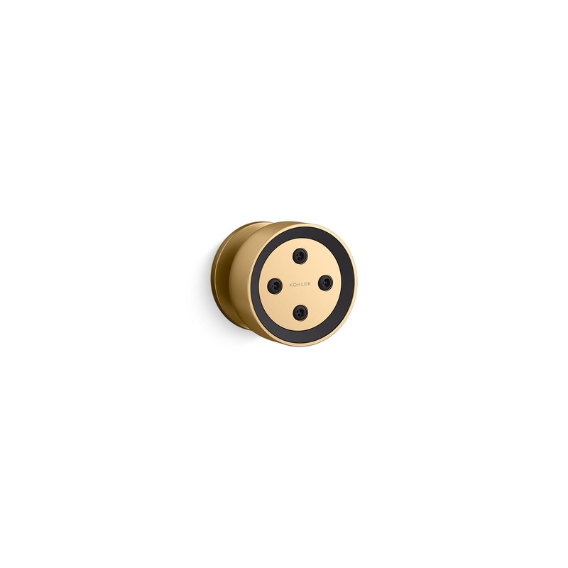 KOHLER K-26299-2MB Statement Round Single-Function Body Spray, 2.5 Gpm In Vibrant Brushed Moderne Brass
