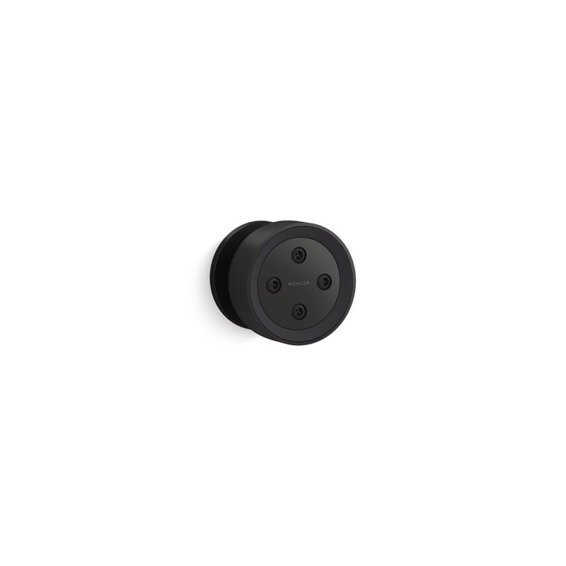 KOHLER K-26299-G-BL Statement Round Single-Function Body Spray, 1.75 Gpm In Matte Black