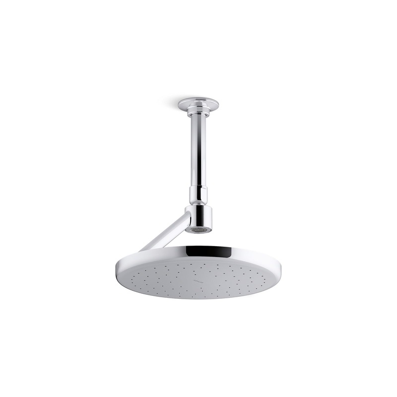 KOHLER K-26301-CP Statement Open Rain Iconic Single-Function Rainhead, 2.5 Gpm In Polished Chrome