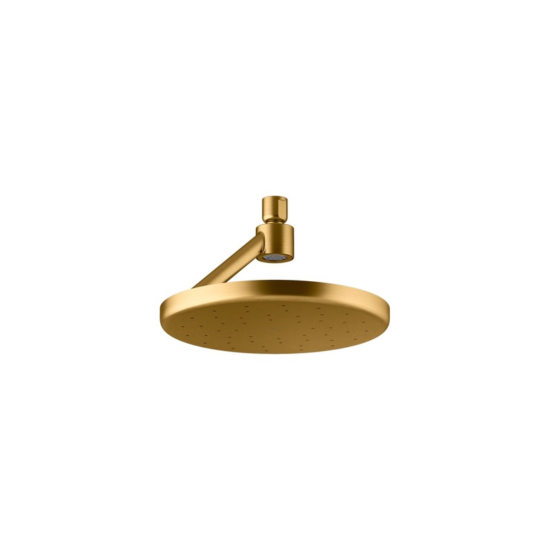 KOHLER K-26301-G-2MB Statement Open Rain Iconic Round 9" Single-Function Rainhead, 1.75 Gpm In Vibrant Brushed Moderne Brass