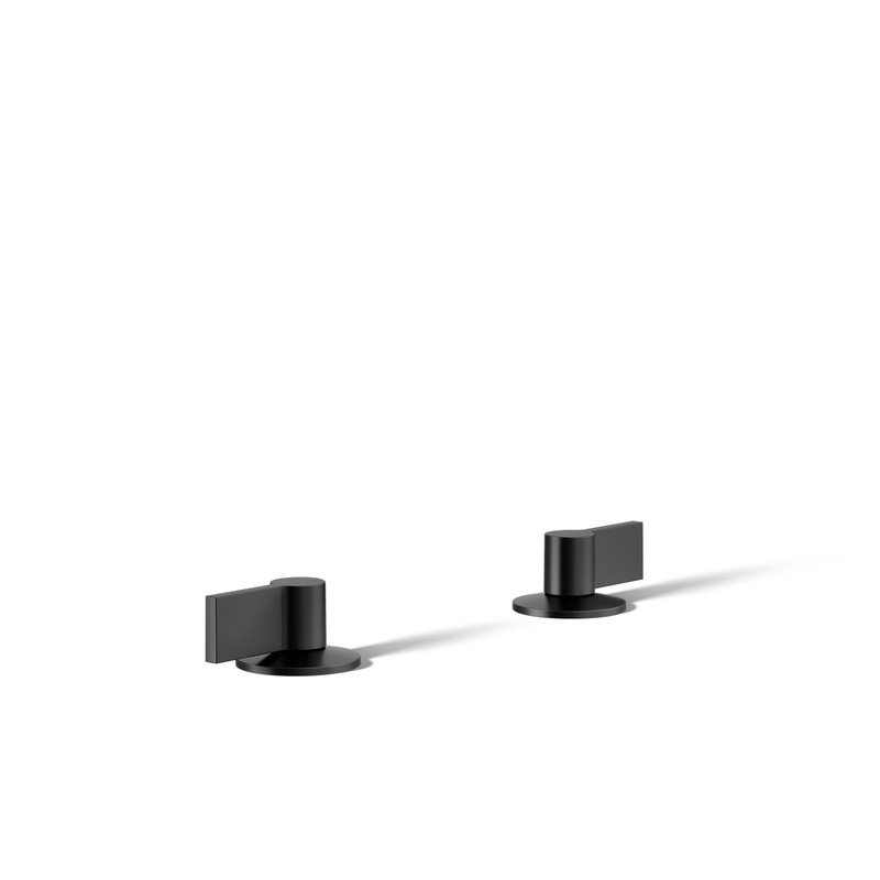 KOHLER K-77974-4-BL Components Lever Bathroom Sink Faucet Handles In Matte Black