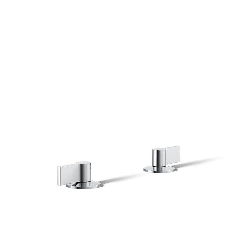 KOHLER K-77974-4-CP Components Lever Bathroom Sink Faucet Handles In Polished Chrome