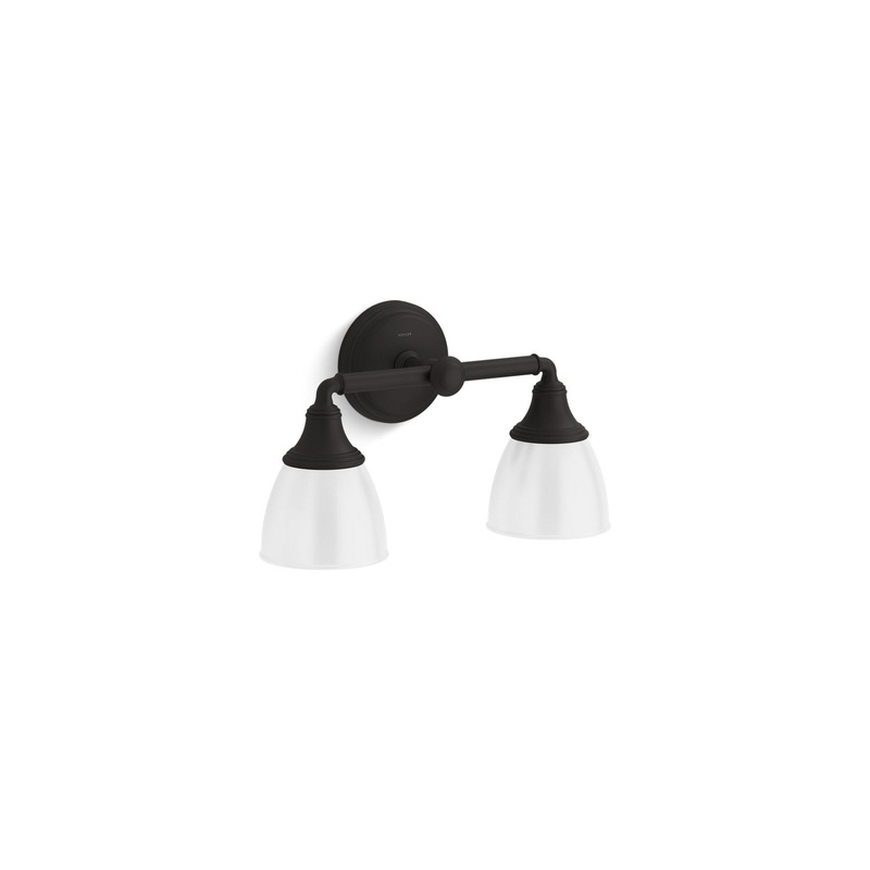 KOHLER K-10571-BLL Devonshire Two-Light Sconce In Matte Black