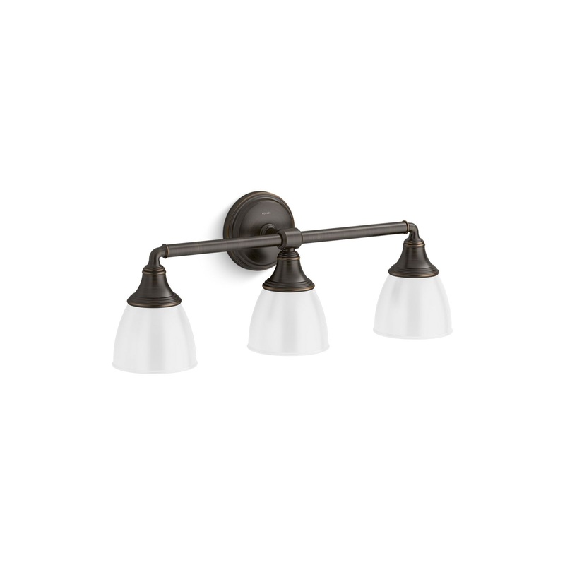 KOHLER K-10572-BZL Devonshire Three-Light Sconce In Oil-Rubbed Bronze
