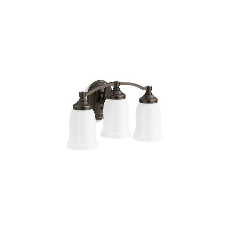 KOHLER K-11423-BZL Bancroft Three-Light Sconce In Oil-Rubbed Bronze