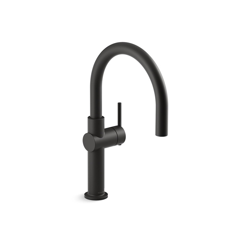 KOHLER K-22975-BL Crue Single-Handle Bar Sink Faucet In Matte Black