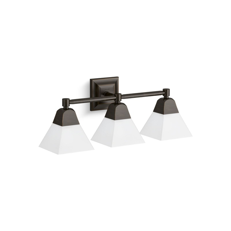 KOHLER K-23688-BA03-BZL Memoirs Three-Light Sconce In Oil-Rubbed Bronze