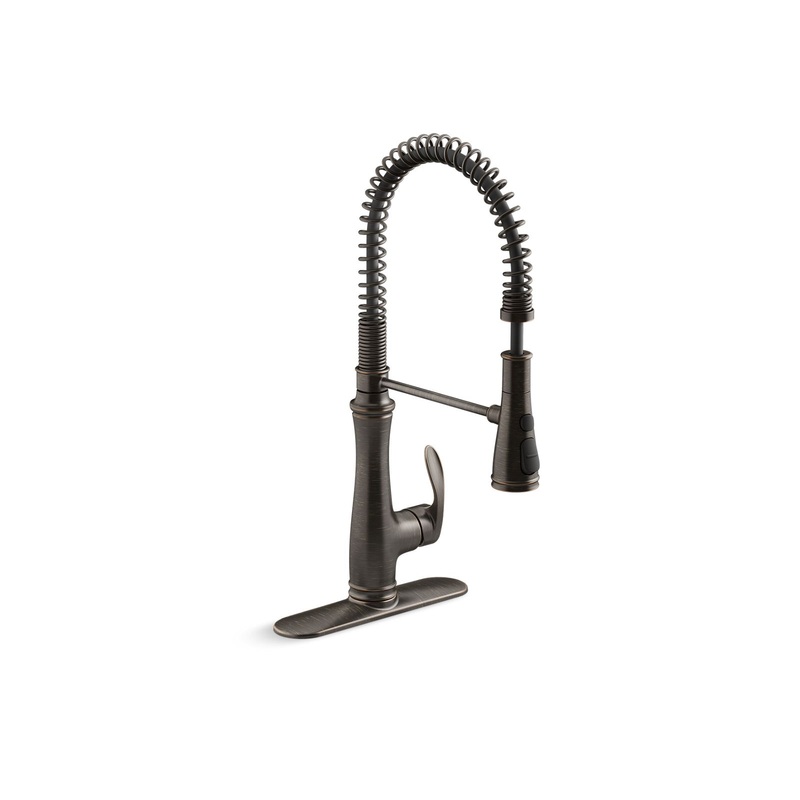 KOHLER K-29106-2BZ Bellera Semi-Professional Kitchen Sink Faucet With Three-Function Sprayhead In Oil-Rubbed Bronze