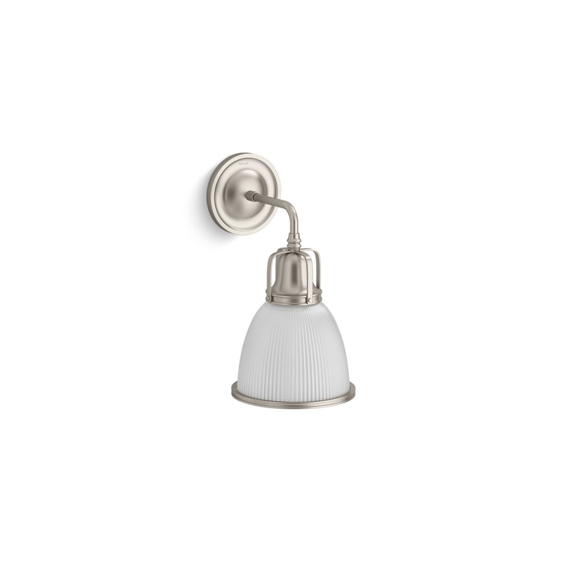 KOHLER K-32281-SC01-BNL Hauksbee One-Light Bell Sconce In Brushed Nickel