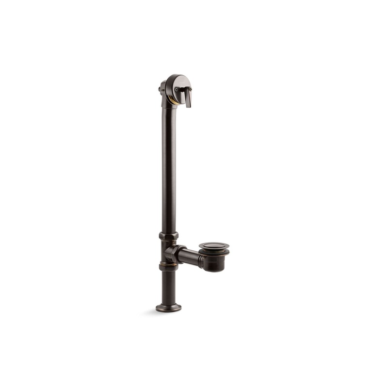 KOHLER K-7159-2BZ Artifacts 1-1/2" Pop-Up Bath Drain For Above- And Through-The-Floor Freestanding Bath Installations In Oil-Rubbed Bronze