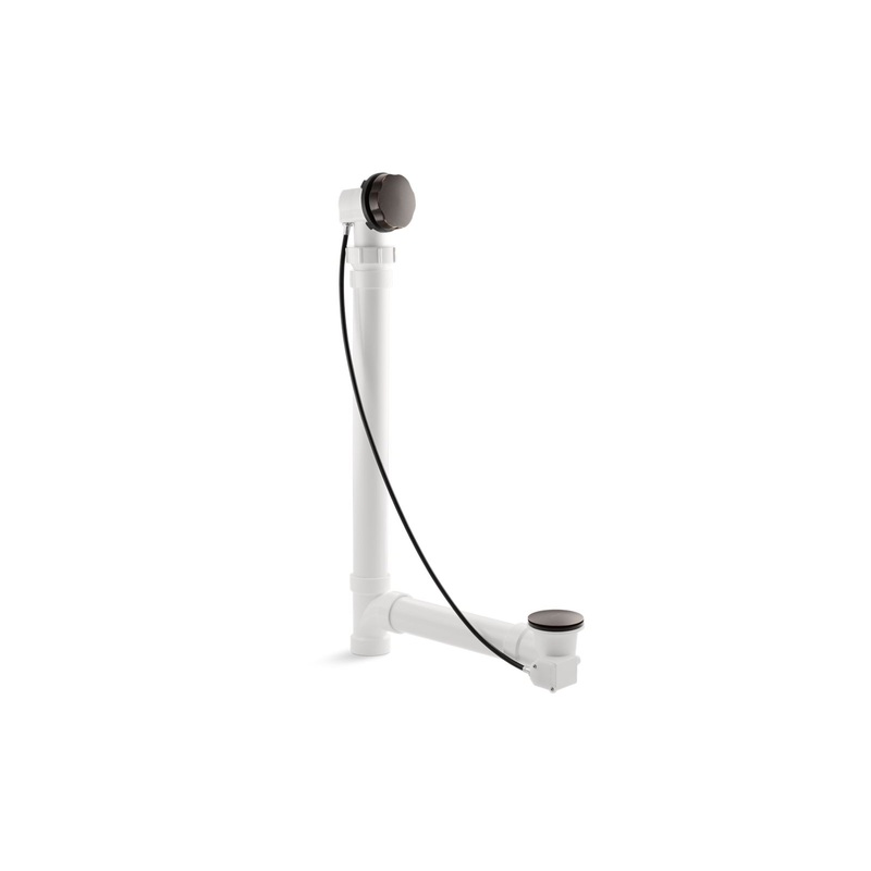 KOHLER K-7213-2BZ Clearflo Cable Bath Drain With Pvc Tubing In Oil-Rubbed Bronze