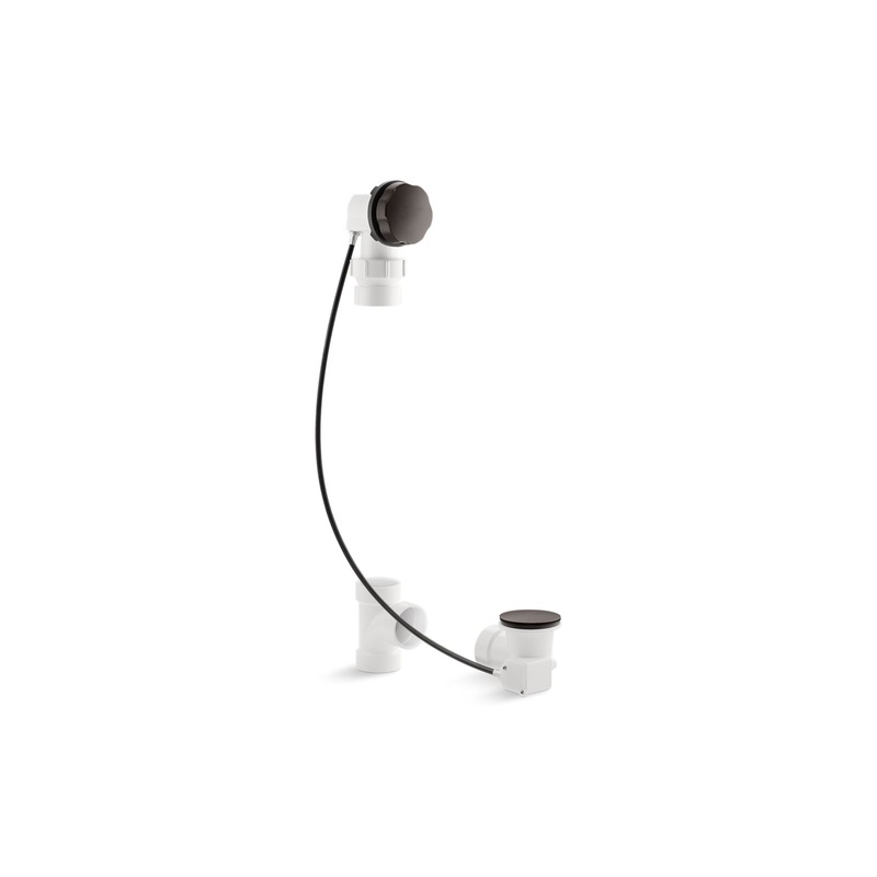 KOHLER K-7214-2BZ Clearflo Cable Bath Drain, Less Pvc Tubing In Oil-Rubbed Bronze
