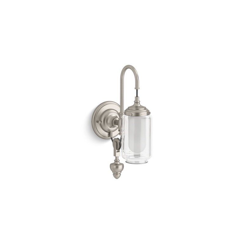 KOHLER K-72581-BNL Artifacts One-Light Adjustable Sconce In Brushed Nickel