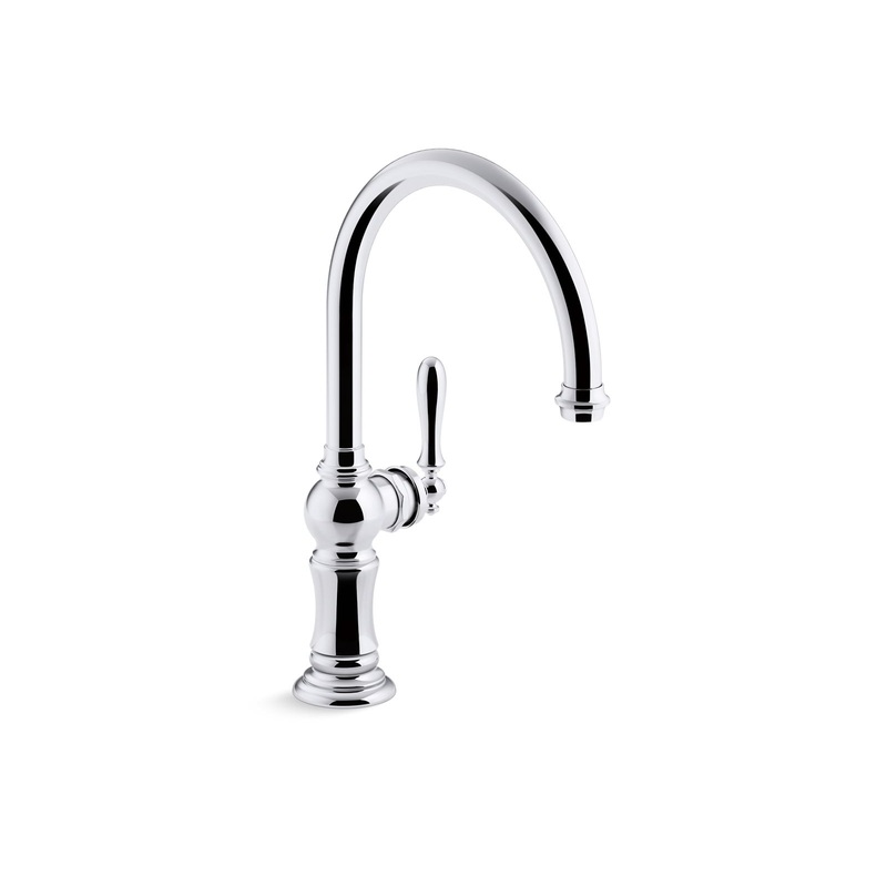 KOHLER K-99263-CP Artifacts Single-Handle Kitchen Sink Faucet In Polished Chrome