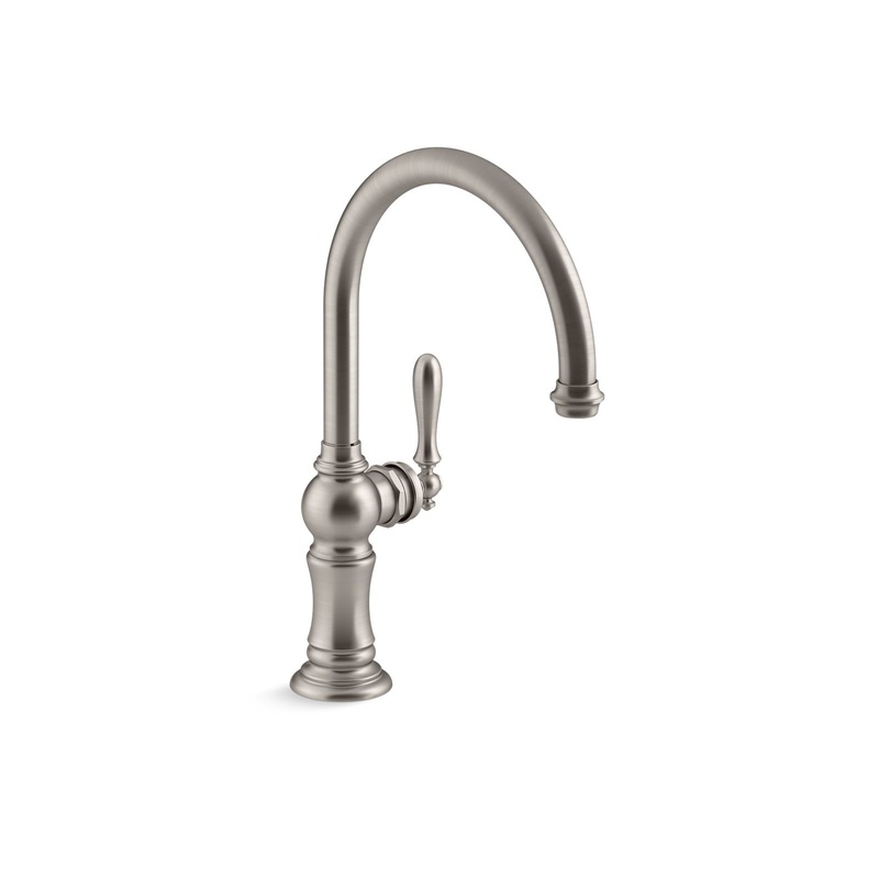 KOHLER K-99263-VS Artifacts Single-Handle Kitchen Sink Faucet In Vibrant Stainless