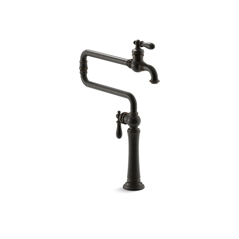 KOHLER K-99271-2BZ Artifacts Deck-Mount Pot Filler In Oil-Rubbed Bronze