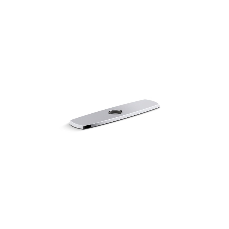 KOHLER K-22071-CP Graze Three-Hole Kitchen Faucet Escutcheon In Polished Chrome