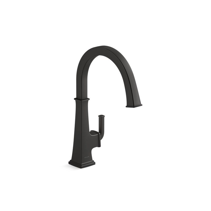 KOHLER K-23833-BL Riff Single-Handle Bar Sink Faucet In Matte Black