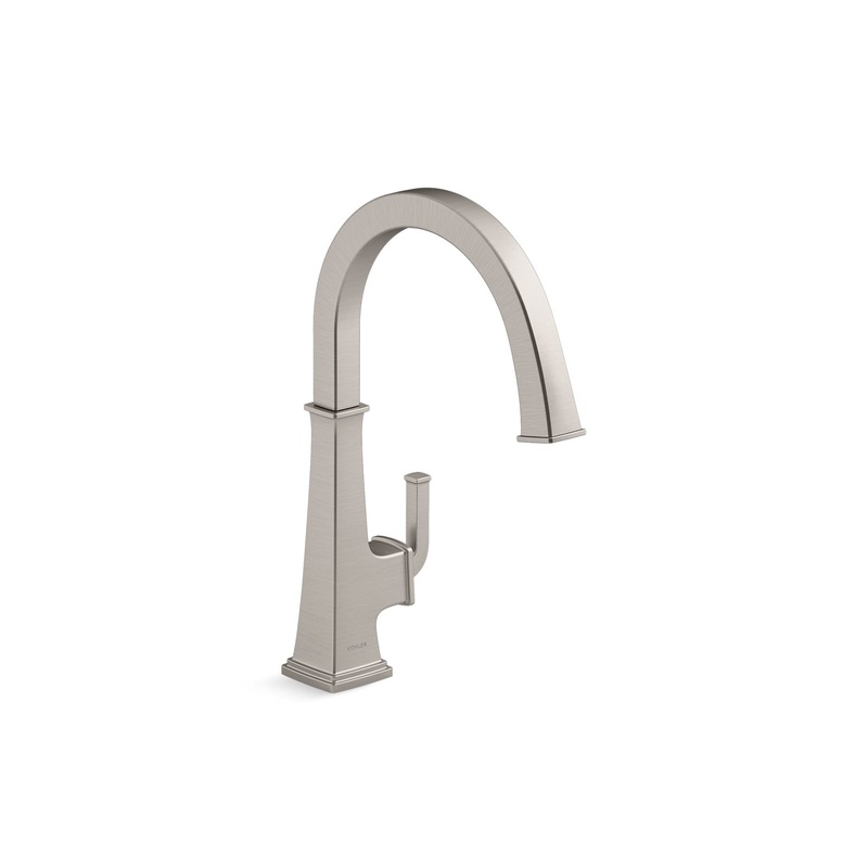 KOHLER K-23833-VS Riff Single-Handle Bar Sink Faucet In Vibrant Stainless