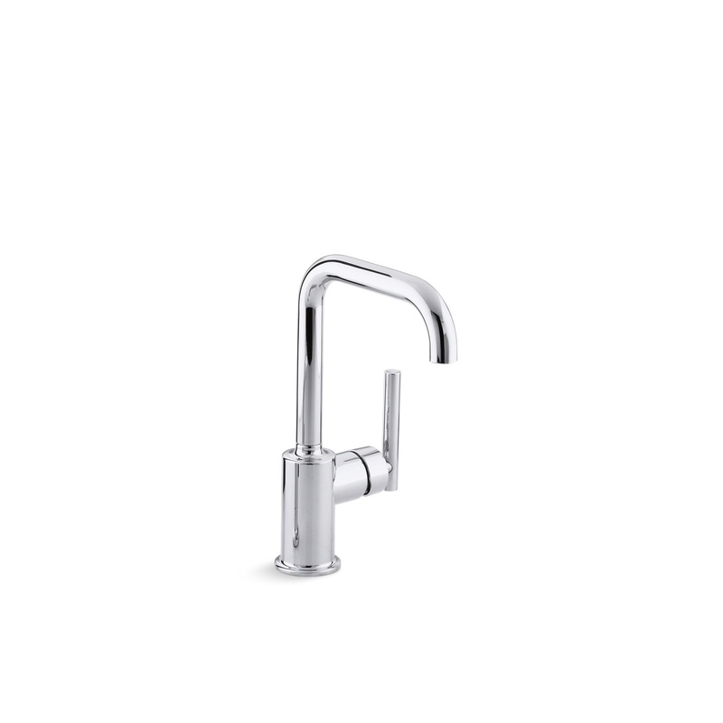KOHLER K-7509-CP Purist Single-Handle Bar Sink Faucet In Polished Chrome