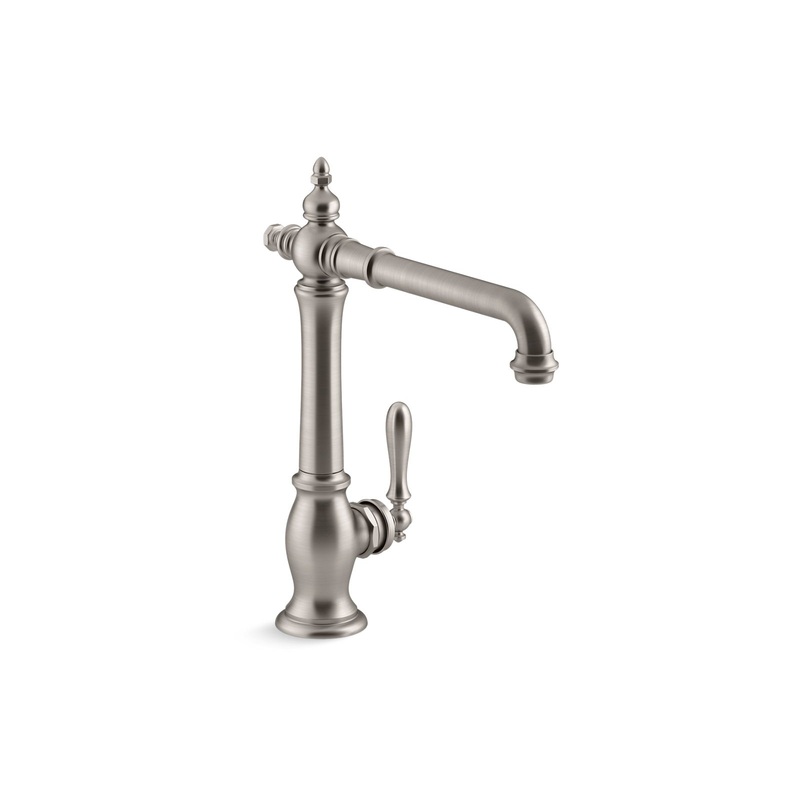 KOHLER K-99266-VS Artifacts Single-Handle Kitchen Sink Faucet In Vibrant Stainless