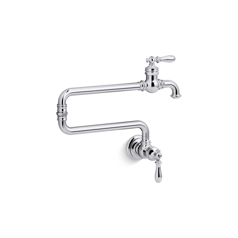 KOHLER K-99270-CP Artifacts Wall-Mount Pot Filler In Polished Chrome