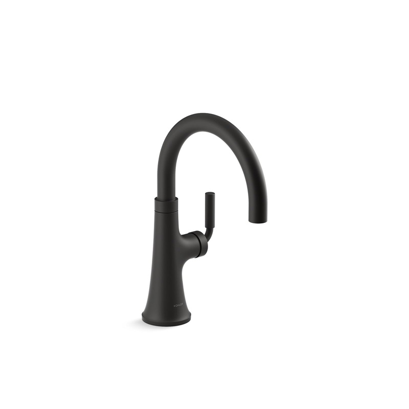 KOHLER K-23767-BL Tone Single-Handle Bar Sink Faucet In Matte Black