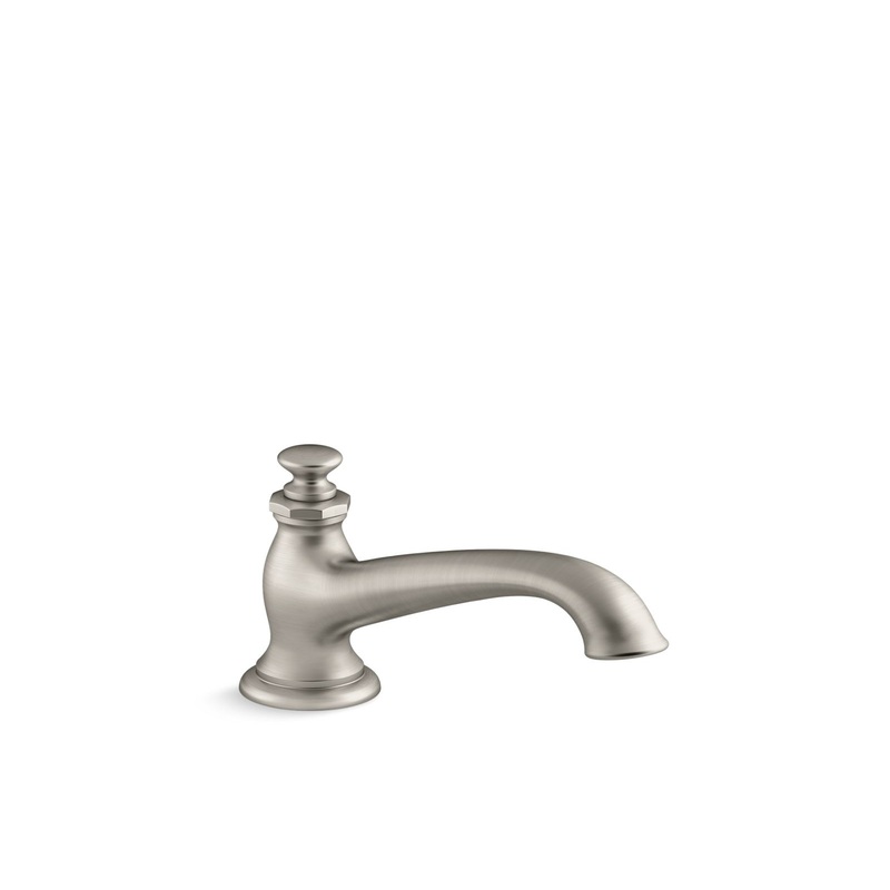 KOHLER K-72777-BN Artifacts Deck-Mount Bath Spout With Flare Design In Vibrant Brushed Nickel